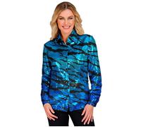W WIDMANN MILANO Party Fashion - Moda de fiesta Camisa de lentejuelas para hombre, Disco Fever, Schlagermove, camisa de hombre