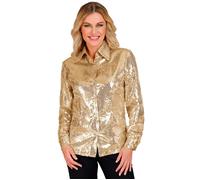 Widmann Party Fashion Shirt (Gold Sequin Shirt) (L/XL) Gold