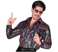 Widmann Party Fashion Shirt (Multicolor Sequin Shirt) (L/XL) Different Colors