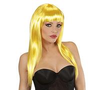 Widmann Peluca Amarilla Largo con Flequillo Mujer - Talla única