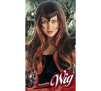 Widmann - Peluca de mujer vampiro (líneas de color púrpura) , Modelos/colores Surtidos, 1 Unidad