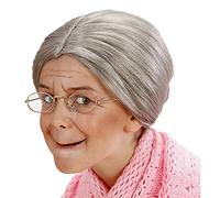 WIDMANN ? Peluca nonnina de bolsa Girls, Gris, talla única, vd-wdm6271g