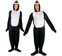 Widmann Penguin (Jumpsuit, Headpiece With Mask, Paws) (L) Different Colors