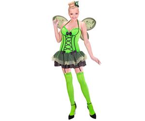 Widmann Pink Butterfly (Dress With Straps, Wings, Flower & Bow Hair Comb) (L)