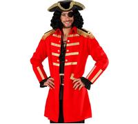 Widmann Pirate Captain (Coat, Hat) (L) Red