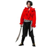 Widmann Pirate (Coat With Jabot, Pants, Belt, Boot Covers, Headband) (XL) Differ