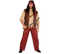 Widmann Pirate (Shirt With Vest And Belt, Pants, Head Scarf) (M) Different Color