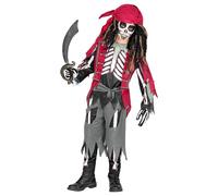 Widmann Pirate Skeleton (Shirt With Vest And Belt, Pants, Bandana) (140 cm / 8-1
