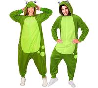 Widmann Plush Onesie Frog (Hooded Jumpsuit) (L/XL) Green