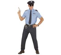 Widmann Police Officer (Shirt, Pants, Belt, Tie, Hat) (L) Blue