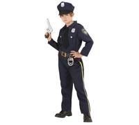 Widmann Police Officer (Shirt, Skirt, Belt, Hat) (158 cm / 11-13 Years) Blue