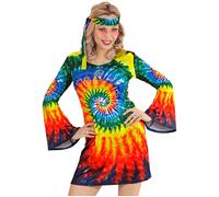 Widmann Psychedelic Hippie (Dress, Headband) (M) Different Colors
