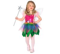 Widmann Rainbow Fairy (Dress, Wings) (140 cm / 8-10 Years) Rainbow