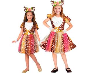 Widmann Reindeer (Dress, Headpiece, Fingerless Gloves) (116 cm / 4-5 Years) Brow