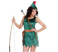 Widmann Robin Of Sherwood Girl (Dress, Belt, Hat) (M) Green