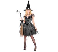 Widmann Rowdy Witch (Shirt, Pants, Wings, Hat) (M) Black