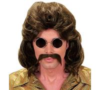 W WIDMANN MILANO Party Fashion - Peluca con barba, años 70, disco, disfraces