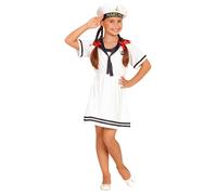 Widmann Sailor Girl (Dress, Hat) (104 cm / 2-3 Years) White