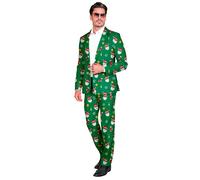 Widmann Santa Claus Party Fashion Suit (Jacket, Pants) (S) Green