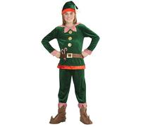 Widmann Santa's Little Helper Elf (Coat, Pants, Shoe Covers, Hat With Ears) (140
