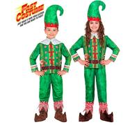 Widmann Santa's Little Helper Elf Fast Costume (Jacket, Pants, Hat) (128 cm / 5-