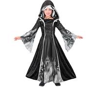 Widmann Screaming Souls (Hooded Dress) (128 cm / 5-7 Years) Black