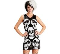 Widmann Sequin Dress Skulls (S) Black