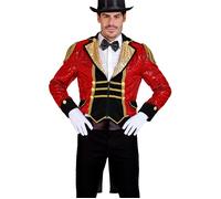 W WIDMANN MILANO Party Fashion - Frac de lentejuelas director de circo, chaqueta, showman, estrella de rock, disfraces