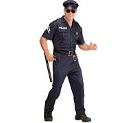 Widmann Sexy Police Officer (Dress, Skirt, Belt, Name Tag, Hat) (L) Blue