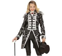 Widmann Silver Jacquard Parade Coat For Woman (L) Silver