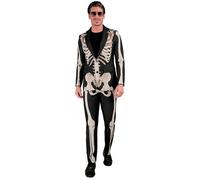 Widmann Skeleton Party Fashion Suit (Jacket, Pants) (S) Black