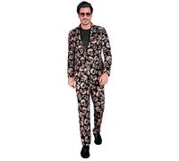 Widmann Skulls Party Fashion Suit (Jacket, Pants) (XL) Black