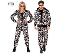 Widmann Skulls Party Fashion Tracksuit (Jacket, Pants) (M) Black