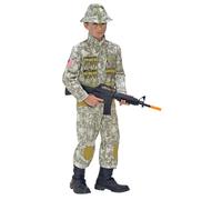 Widmann Soldier (Coat, Pants, Belt, Headband) (158 cm / 11-13 Years) Camouflage