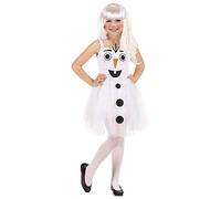 Widmann Srl disfraz de Muñeco de nieve elástico de niña, Color blanco, wdm96533