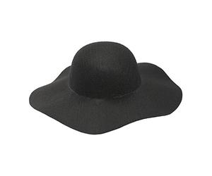 Widmann Srl Gorro Negro De Fieltro Talla única de mujer, tapas y solideos para Adultos, Multicolor, wdm68580