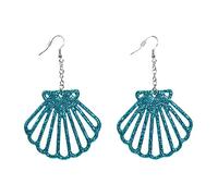 Widmann S.r.l. – Pendientes Concha Glitter para mujer, Multicolor (wdm12464)