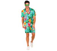 Widmann Summer Party Fashion (Shirt, Shorts) (S/M) Turquoise / Light Blue
