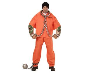 Widmann Tattooed Convict (Shirt, Tattooed Muscle Arms, Pants) (L) Orange