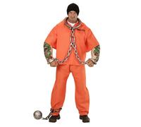 Widmann Tattooed Convict (Shirt, Tattooed Muscle Arms, Pants) (S) Orange