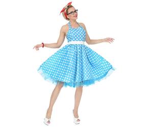 Widmann The 50s Fashion (Dress With Petticoat, Belt) (M) Turquoise / Light Blue