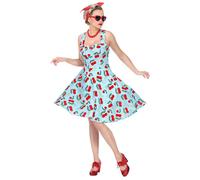 Widmann The 50s Fashion (Dress With Petticoat) (M) Turquoise / Light Blue