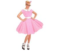 Widmann The 50s Rock'N'Roll Fashion Pink (Dress With Petticoat, Belt, Headband)