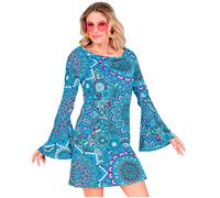 Widmann The 60s Fashion - Blue Mandala (Dress) (XS) Turquoise / Light Blue