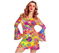 Widmann The 60s Fashion - Blue Mandala (Dress) (XXL) Turquoise / Light Blue