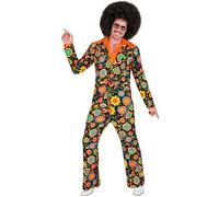 Widmann The 60s Fashion - Colorful Flowers (Jacket, Pants) (S) Black