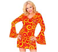 Widmann The 70s Groovy Style - Orange Bubbles (Dress) (S) Orange