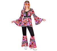 Widmann The 70s Groovy Style - Pink Tiny Bubbles (Shirt, Pants, Headband) (XS) P