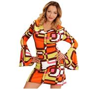 Widmann The 70s Groovy Style - Tubes (Dress) (XL) Orange