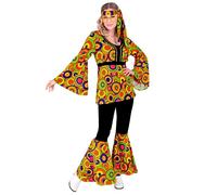 Widmann The 70s Groovy Style - Yellow Circles (Shirt, Pants, Headband) (L) Yello